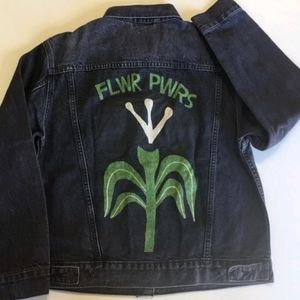 NWT Levis Well Thread jean Jacket Flower Power